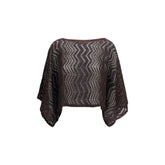 بلوزة بنيّة من الفسكوز