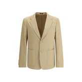Beige Cotton Blazer