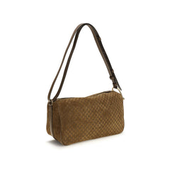 حقيبة يد من جلد العجل البني Bos Taurus