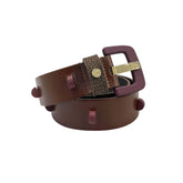 Brown Genuine Leather Women Belt