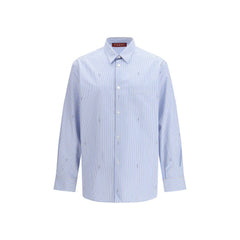 Light Blue Cotton Pattern Shirt