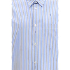 Light Blue Cotton Pattern Shirt