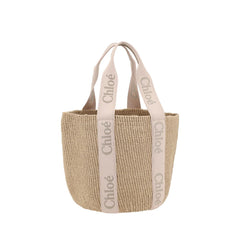 Beige Raffia Handbag
