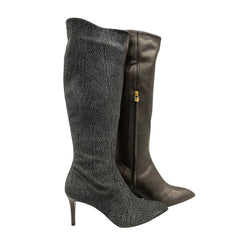 Marrone Leather Women Boot
