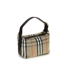 حقيبة كتف قطنية باللون البيج