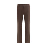 Brown Cotton Chino Pants