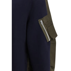 بلوزة قطنية زرقاء