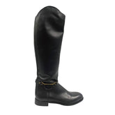 Black Leather Women Boot