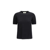 Black Viscose T-Shirt