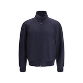 Blue Cashmere Bomber