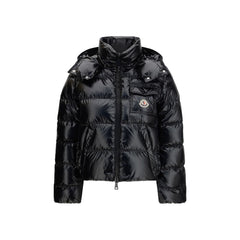 Black Polyamide Full-Length Jacket