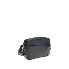 حقيبة كتف من جلد العجل الأزرق برج الثور