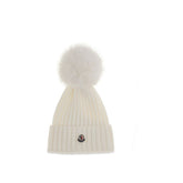 White Fleece Wool Beanie