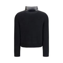 معطف أسود من البولي أميد