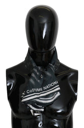 وشاح نسائي من الحرير الأزرق