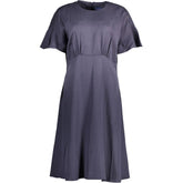Blue Lyocell Women's Dress
