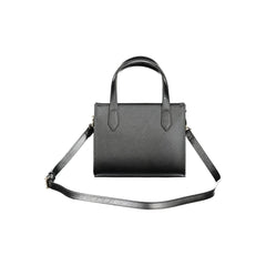 "Nero Polyurethane Women Handbag"