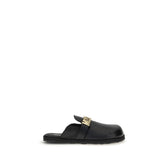 Black Calf Leather Bos Taurus Mules