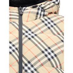 Beige Polyester Full-Length Jacket