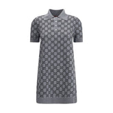 Gray Wool Casual Dress