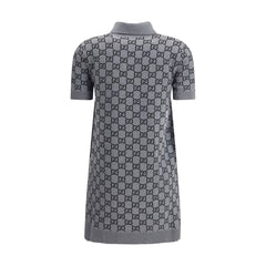 Gray Wool Casual Dress