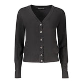 "Nero Viscosa Donna Cardigan"