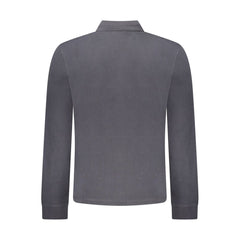 قميص بولو رجالي قطن أسود للرجال