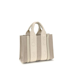 Beige Linen Handbag