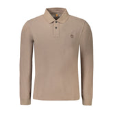 Marrone Cotton Men Polo Shirt