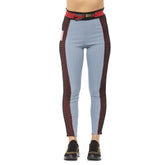 Light Blue Cotton Women Leggings