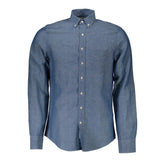 Blue Linen Men's Shirt