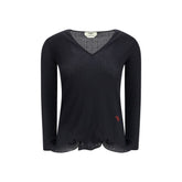 Black Fleece Wool Top