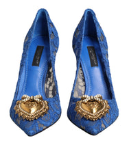 Blue Taormina Lace DEVOTION Pumps Shoes\
