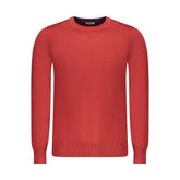 Red Wool Men Sweater