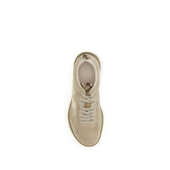Beige Lamb Ovis Aries Aries Athletic Sneakers