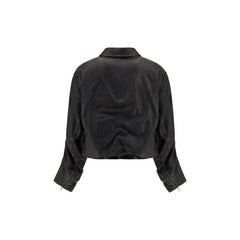 Black Lamb Leather Biker Jacket