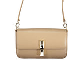 Beige Leather Women Bag