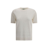 White Viscose T-Shirt