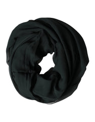 Dark Green Stole Silk Neck Wrap Shawl Scarf