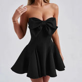 فستان قصير برباط حلو