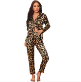 طقم بيجامة نسائي على الطراز الأوروبي والأمريكي