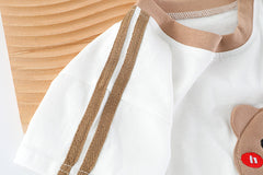 Short-sleeved Cartoon Animal Two-piece Set Children's Western Style