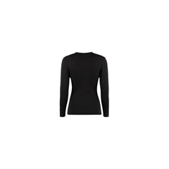 Black Cotton Wool Polyamide Sweatshirt