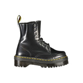 Black Leather Unisex Ankle Boot
