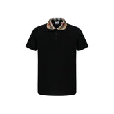 Black Cotton Polo Shirt