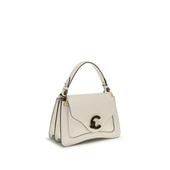 Beige Calf Leather Bos Taurus Shoulder Bag
