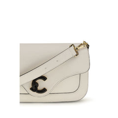 White Calf Leather Bos Taurus Shoulder Bag