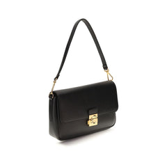 Black Calf Leather Bos Taurus Shoulder Bag