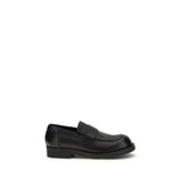 Black Calf Leather Bos Taurus Slip-On Loafers