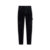 Black Cotton Cargo Pants
